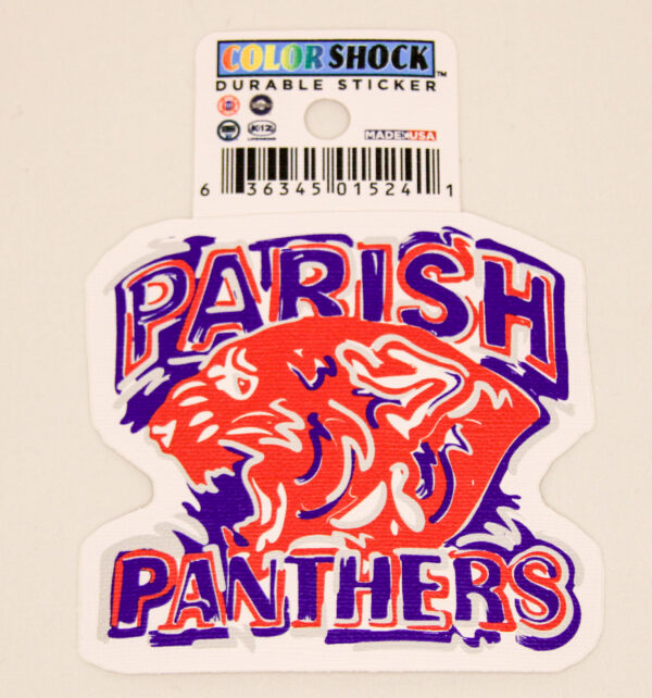Color Shock Parish Panthers Sticker